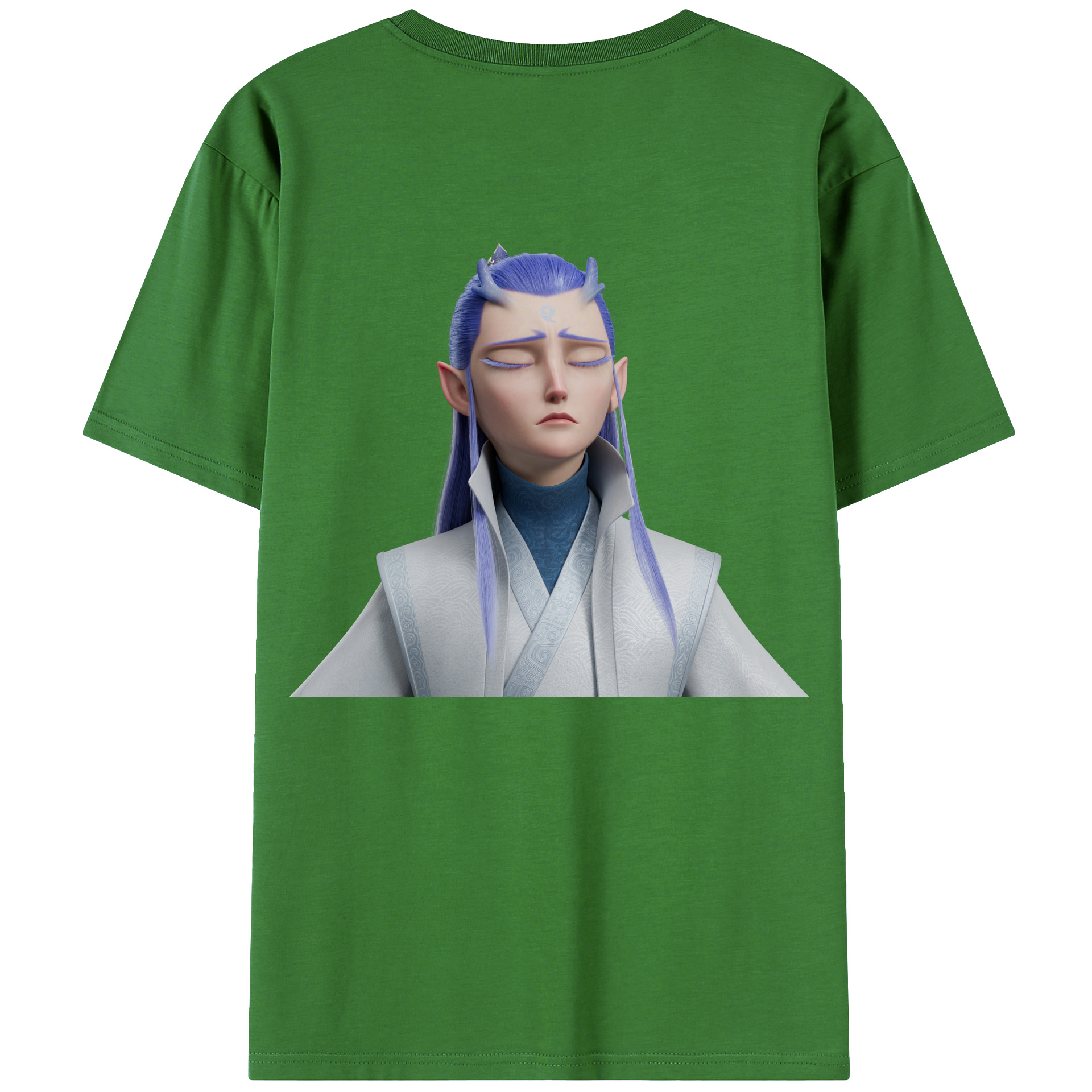 （画像用） Ne Zha 2 ナタ 魔童の大暴れ レディース半袖Tシャツ(バックプリント)